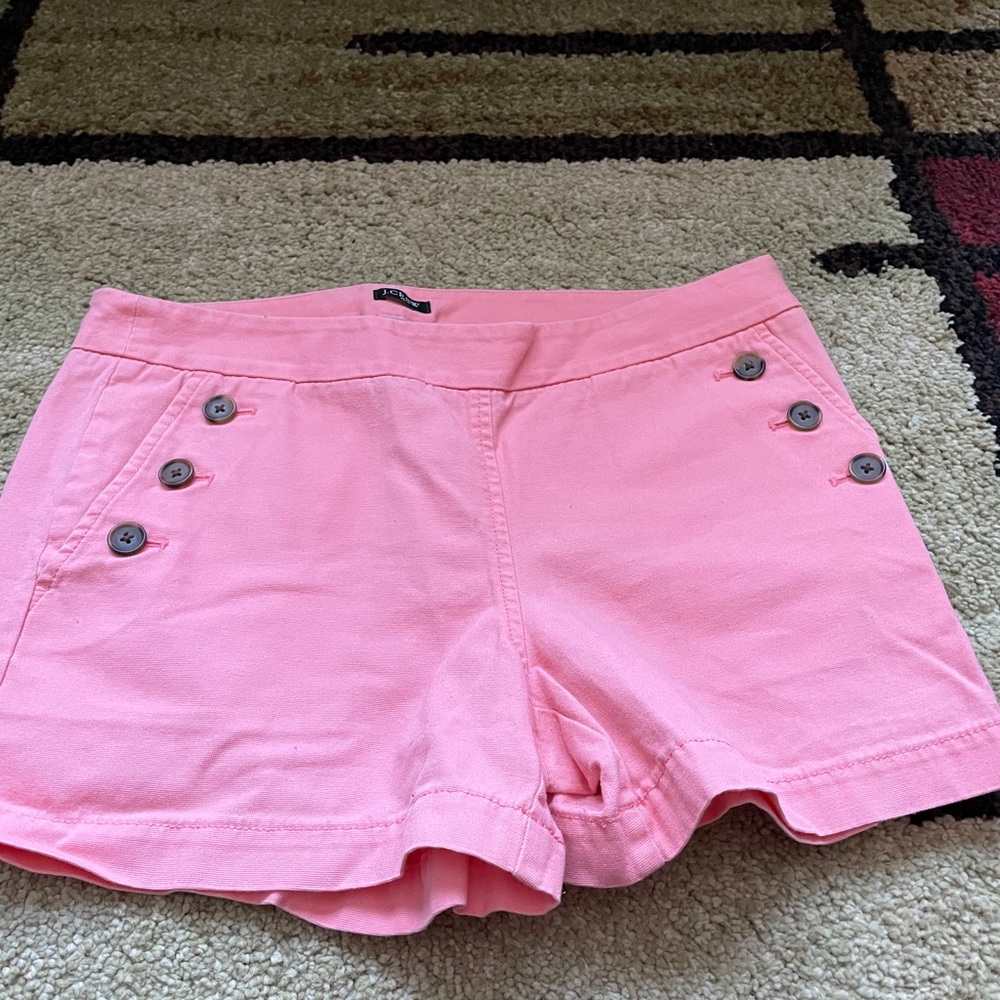 J Crew sailor shorts pink size 6